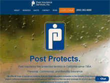 Tablet Screenshot of postinsurance.com